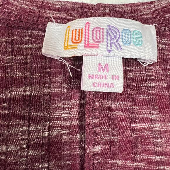 LuLaRoe Women's Long Ribbed Duster Cardigan Size Medium Pockets Casual Colorful - Picture 3 of 5